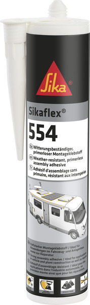 Sikaflex 554, Spezialkleber schwarz 300ml Kartusche